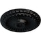 Ekena Millwork Linus Ceiling Medallion, Hand-Painted Jet Black, 11 1/4"OD x 1 1/8"P CM11LIBLF - alternate 2
